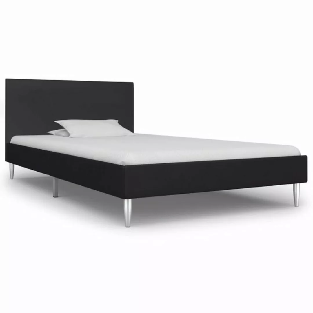 furnicato Bett Bettgestell Schwarz Stoff 90x200 cm günstig online kaufen