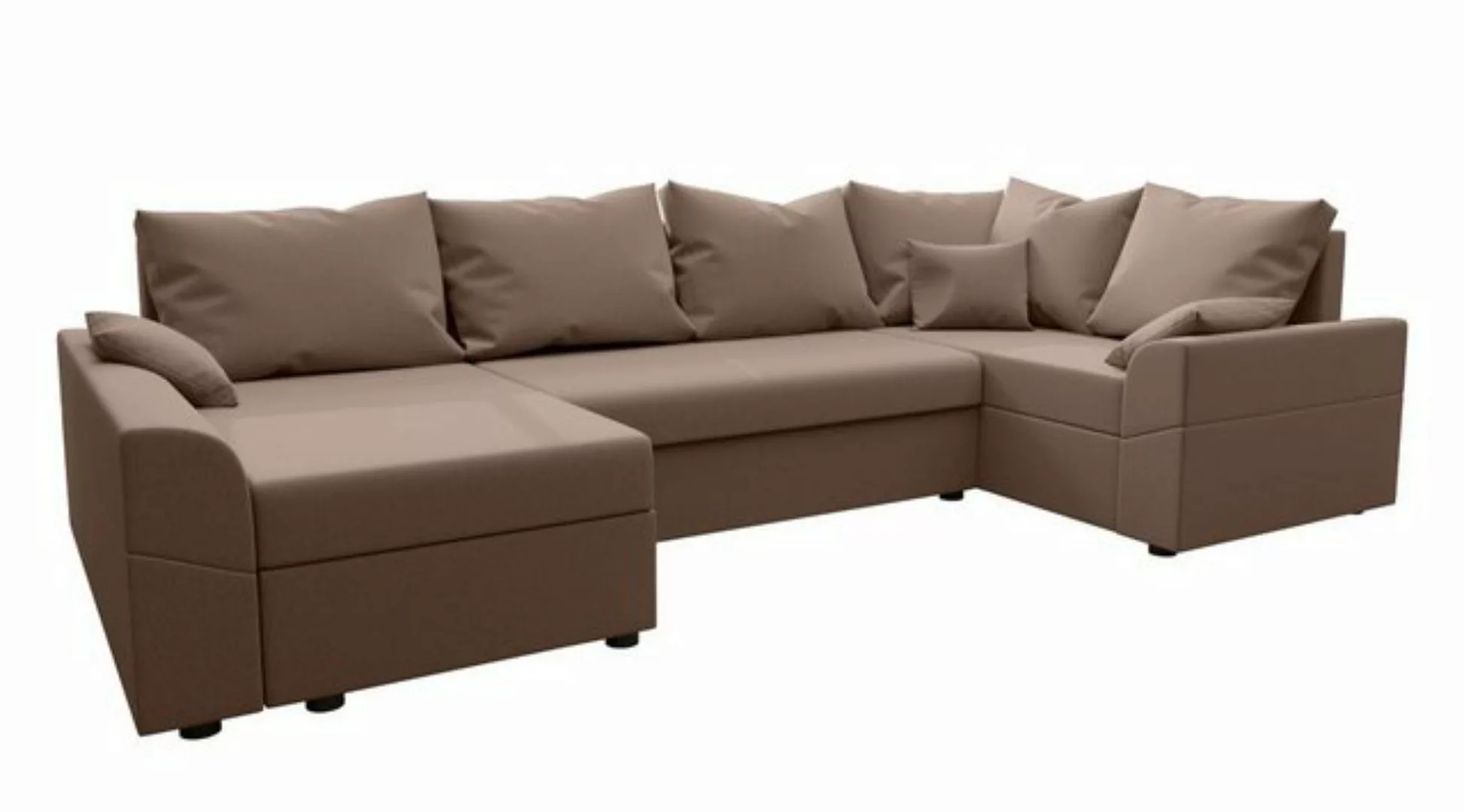 Stylefy Wohnlandschaft Bailey, U-Form, Eckcouch, Sofa, Sitzkomfort, mit Bet günstig online kaufen