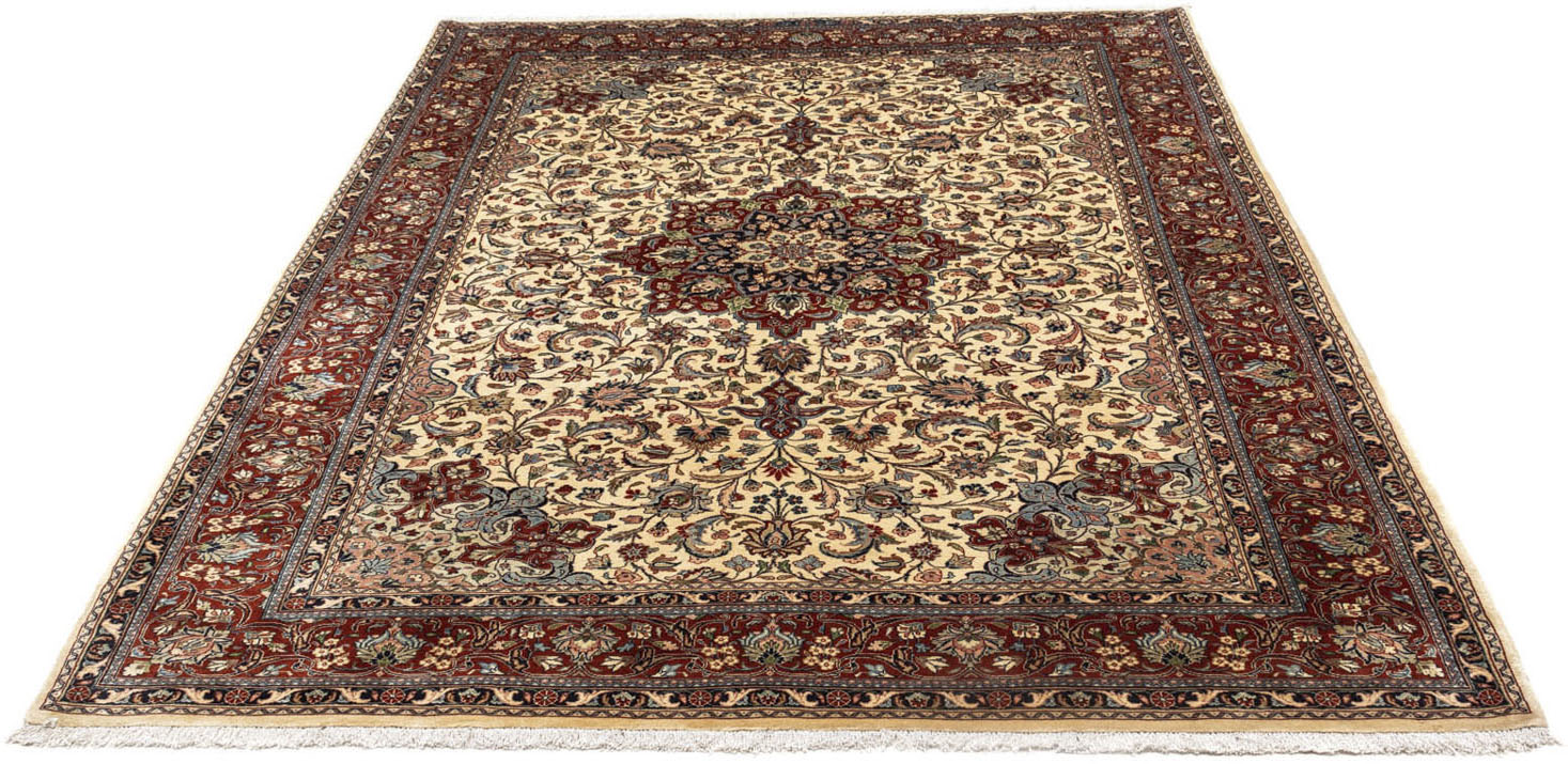 morgenland Wollteppich »Golpayegan Stark Gemustert Beige 270 x 205 cm«, rec günstig online kaufen