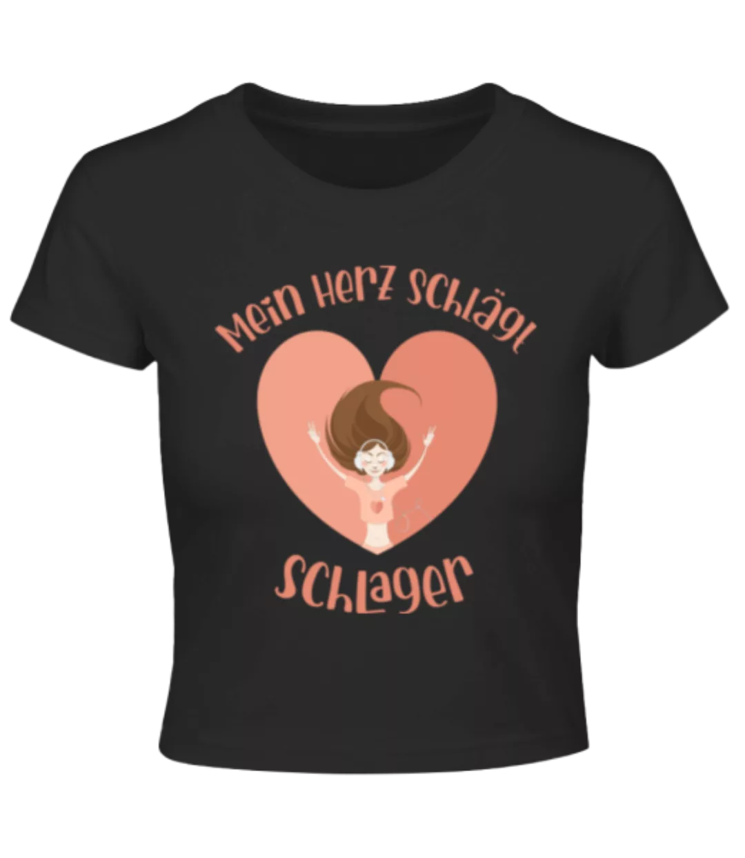 Mein Herz Schlägt Schlager · Crop T-Shirt günstig online kaufen
