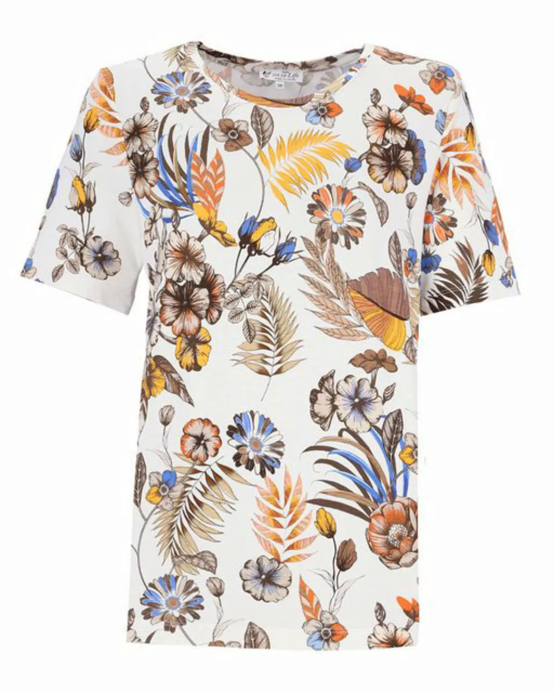 Hajo T-Shirt Shirt floraler Print 1/2 Arm günstig online kaufen