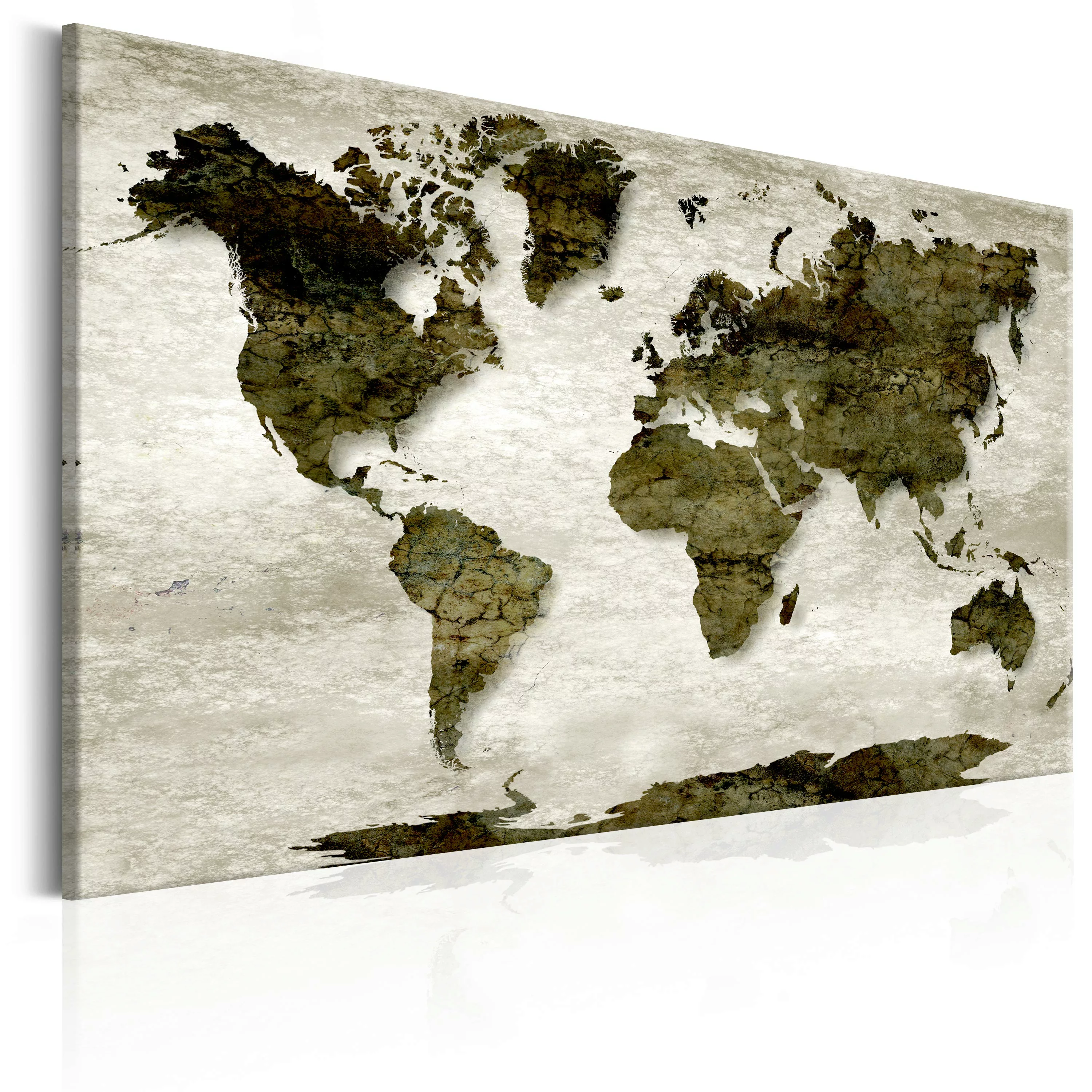 Wandbild - World Map: Green Planet günstig online kaufen