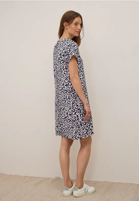 Crepe Leo Kleid aus Viskose günstig online kaufen