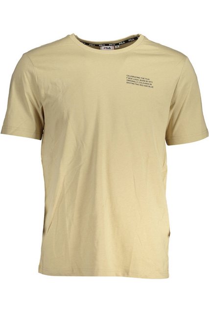 Fila T-Shirt Kurzarm Herren T-Shirt Beige mit Rundhalsausschnitt günstig online kaufen