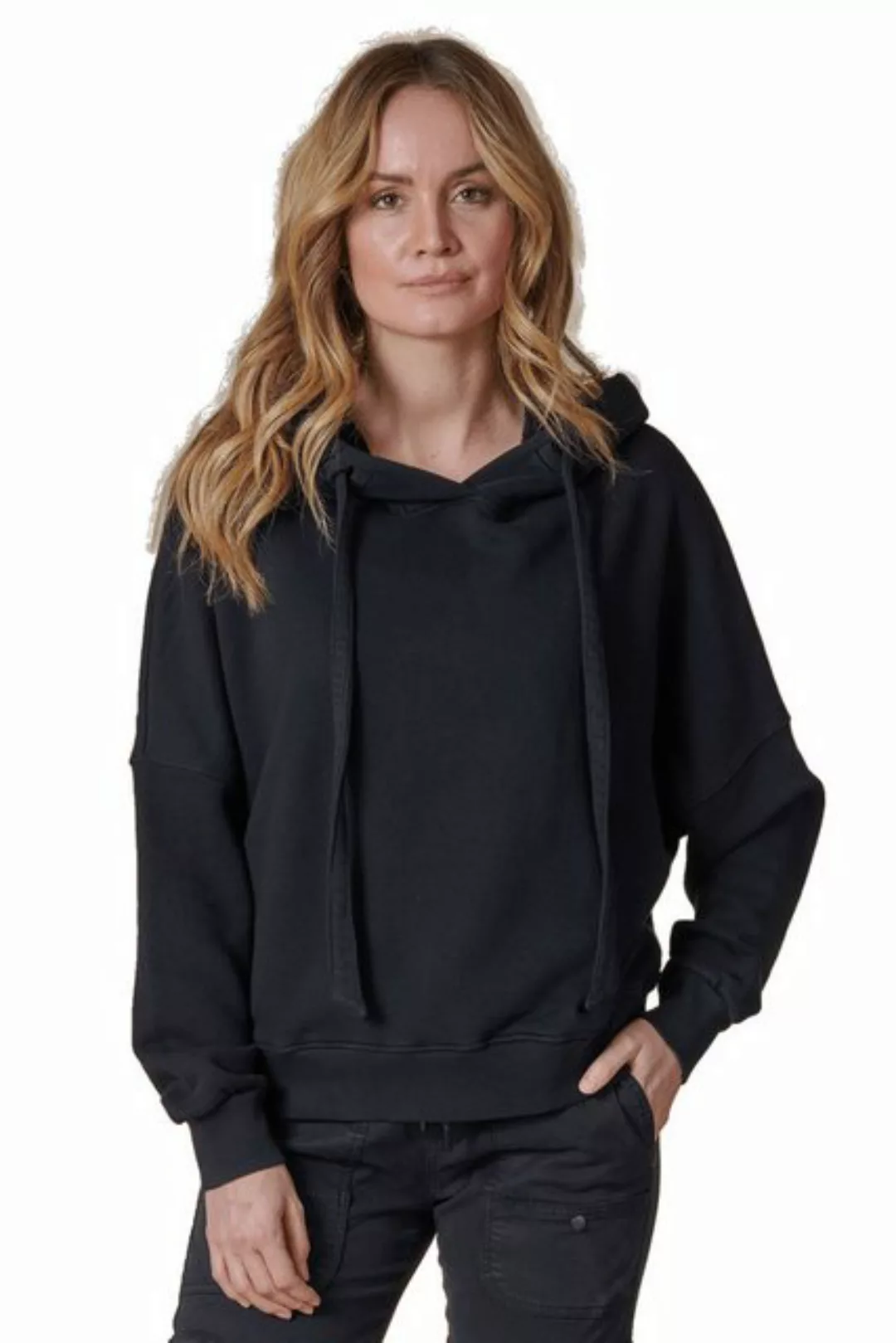 Zhrill Kapuzenpullover Hoodie ZHODA Schwarz Care Label vor dem Waschen beac günstig online kaufen