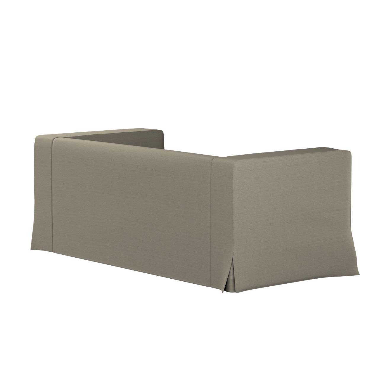 Bezug für Klippan 2-Sitzer Sofa, lang mit Kellerfalte, beige-grau, Klippan günstig online kaufen
