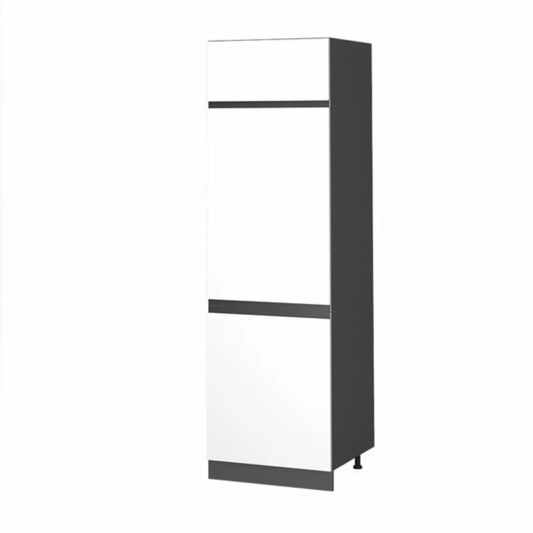 Vicco Backofen/Kühlumbauschrank Hochschrank J-Shape 60 cm Anthrazit/Weiß günstig online kaufen