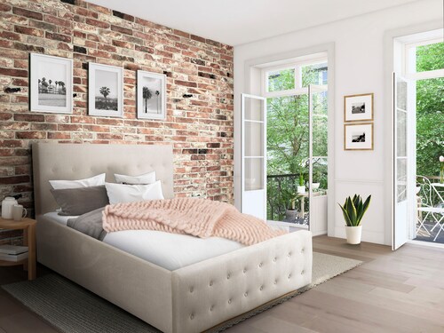 Home affaire Polsterbett "Vaine", in 5 Breiten, auch in Länge 220 cm, incl. günstig online kaufen