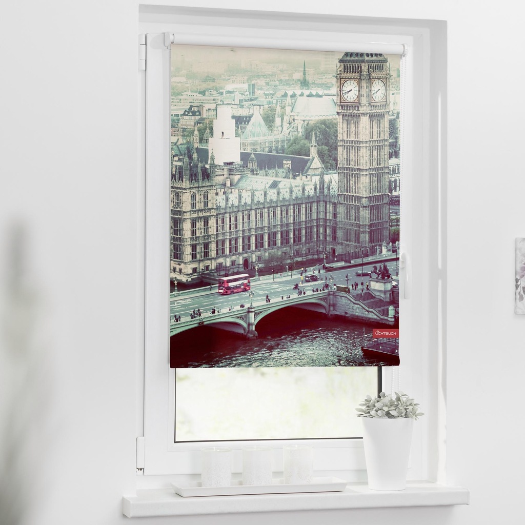 LICHTBLICK ORIGINAL Seitenzugrollo »Klemmfix Motiv London Westminster«, Lic günstig online kaufen