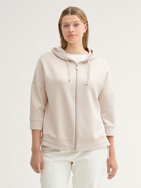 TOM TAILOR PLUS Sweatjacke Plus Size - 7/8 Arm Sweatjacke günstig online kaufen