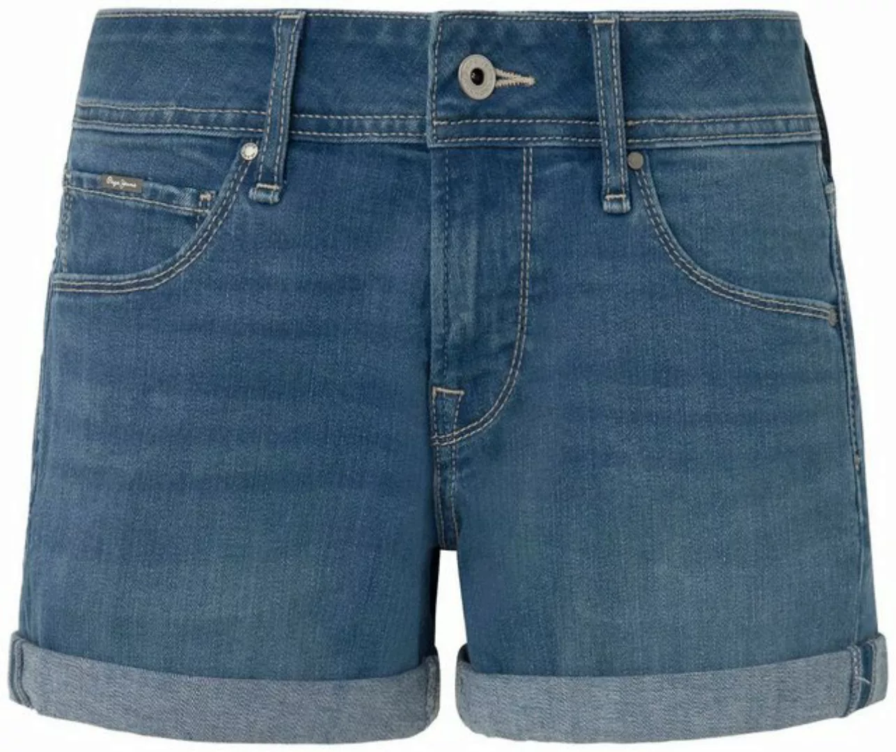 Pepe Jeans Jeansshorts mit Umschlagsaum günstig online kaufen