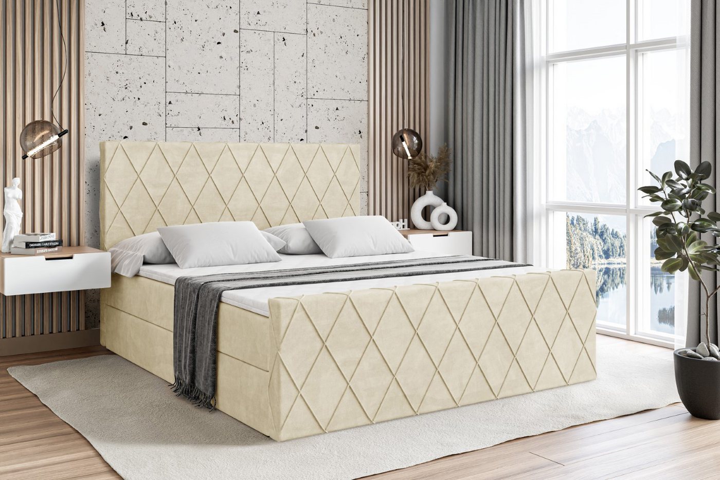 ALTDECOR Boxspringbett LEPARO-Z günstig online kaufen