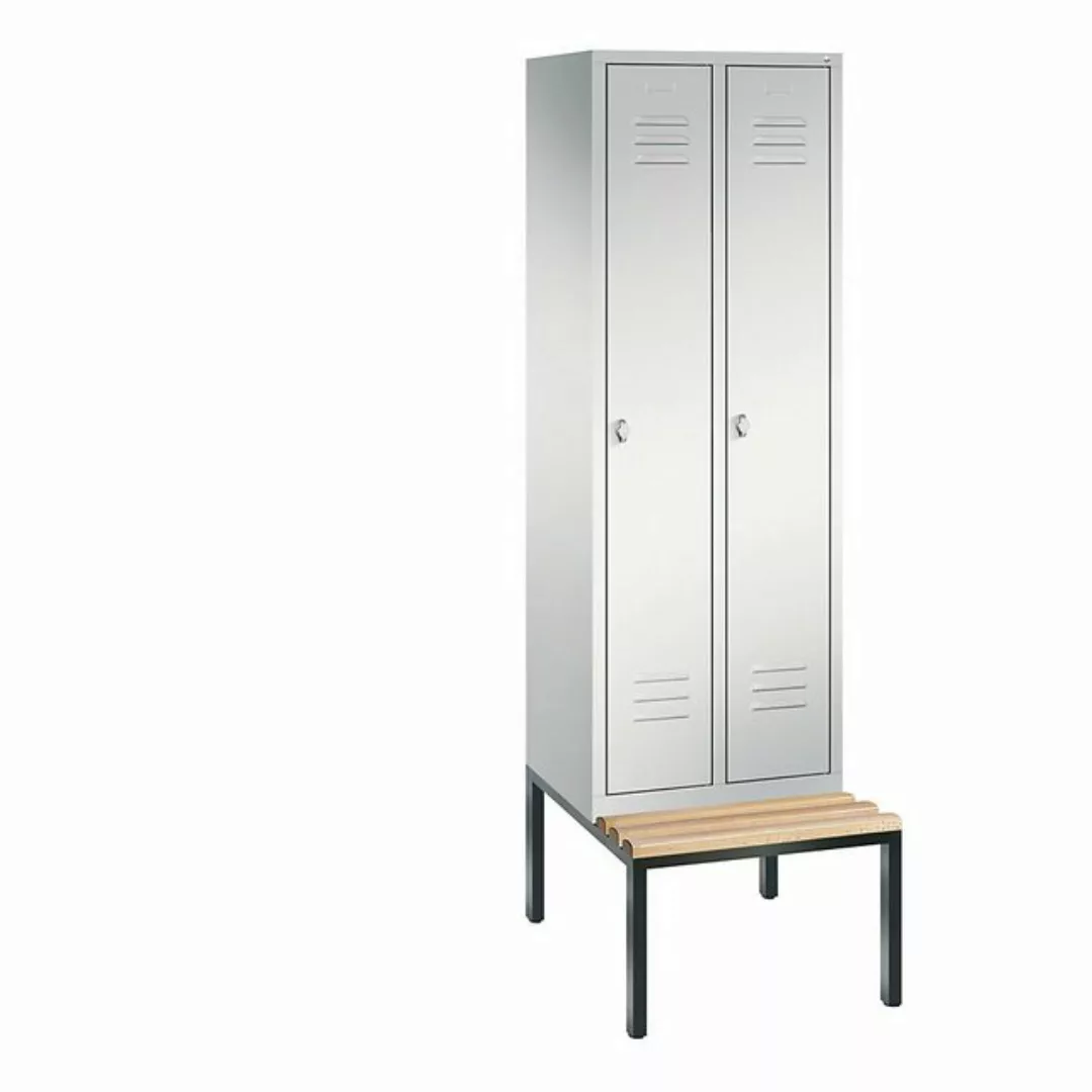 C+P Garderobenschrank Breite: 610 mm x Tiefe: 815 mm x Höhe: 2090 mm lichtg günstig online kaufen