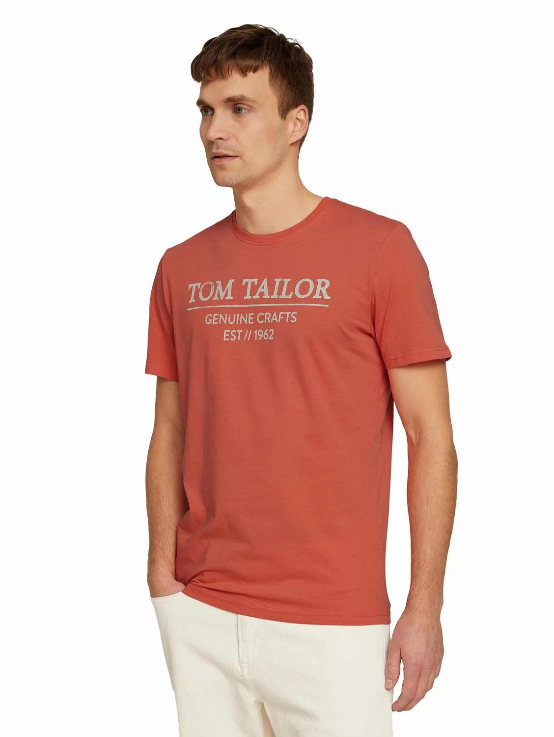 Tom Tailor Herren T-Shirt LOGO PRINT günstig online kaufen