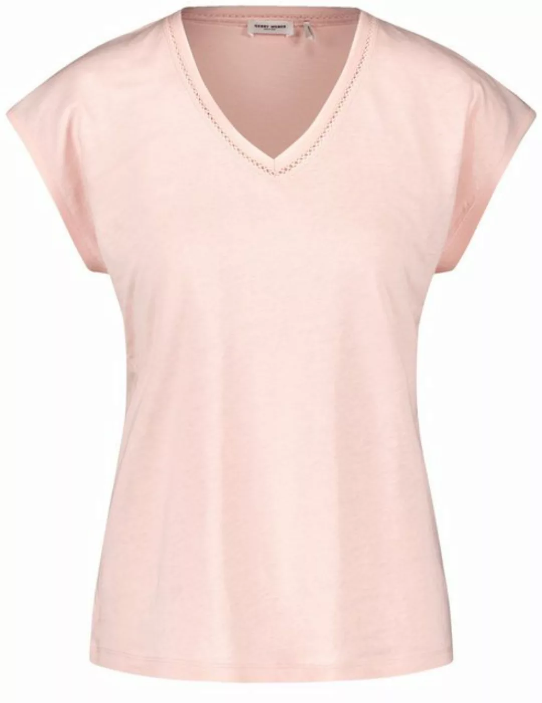 GERRY WEBER Shirtbluse Kurzarmshirt mit Chiffonblende günstig online kaufen