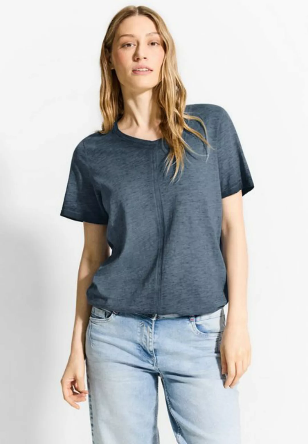 Cecil T-Shirt aus Jersey in Unifarbe günstig online kaufen