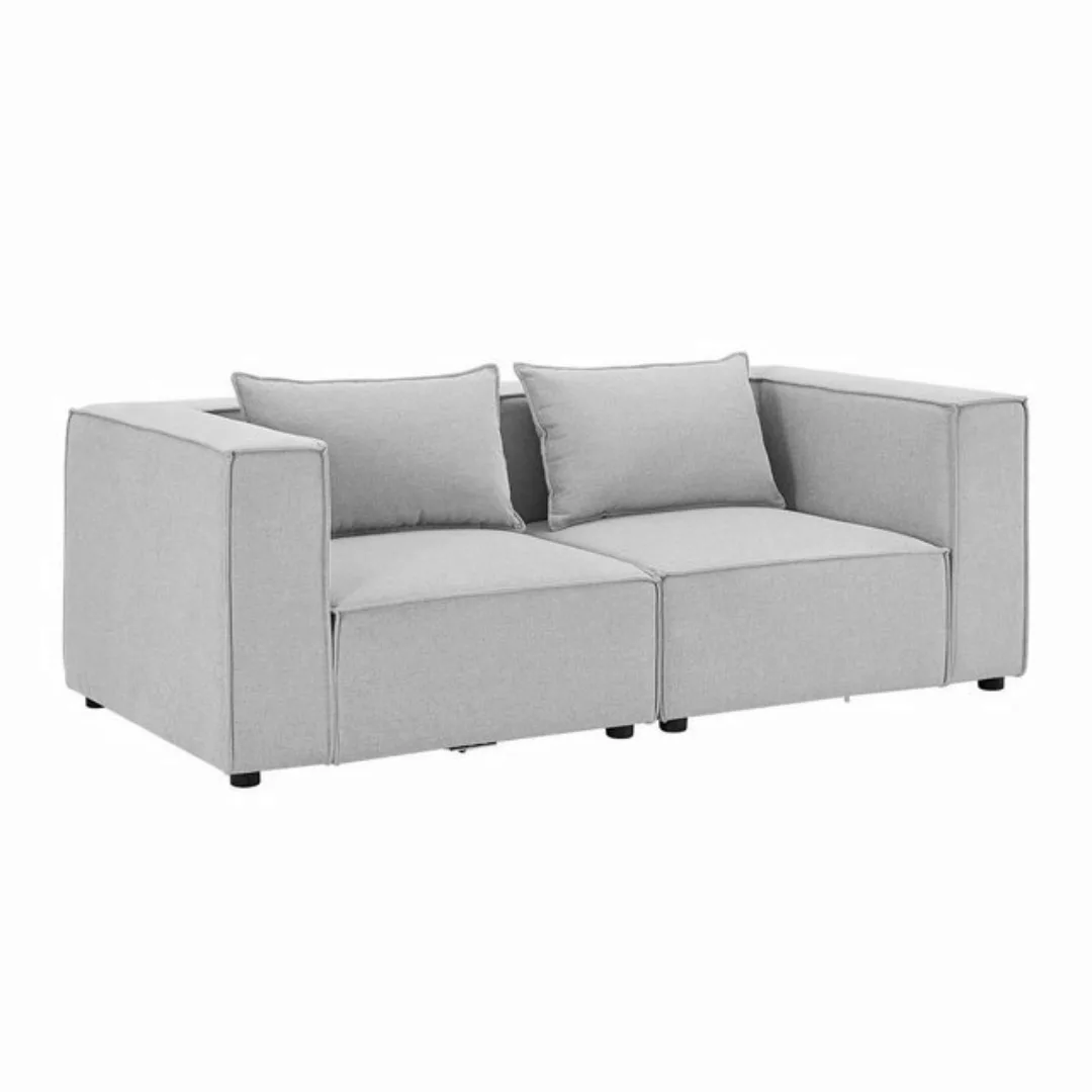 Juskys 2-Sitzer Domas, 2 Teile, S, modulare Couch für Wohnzimmer, Garnitur günstig online kaufen