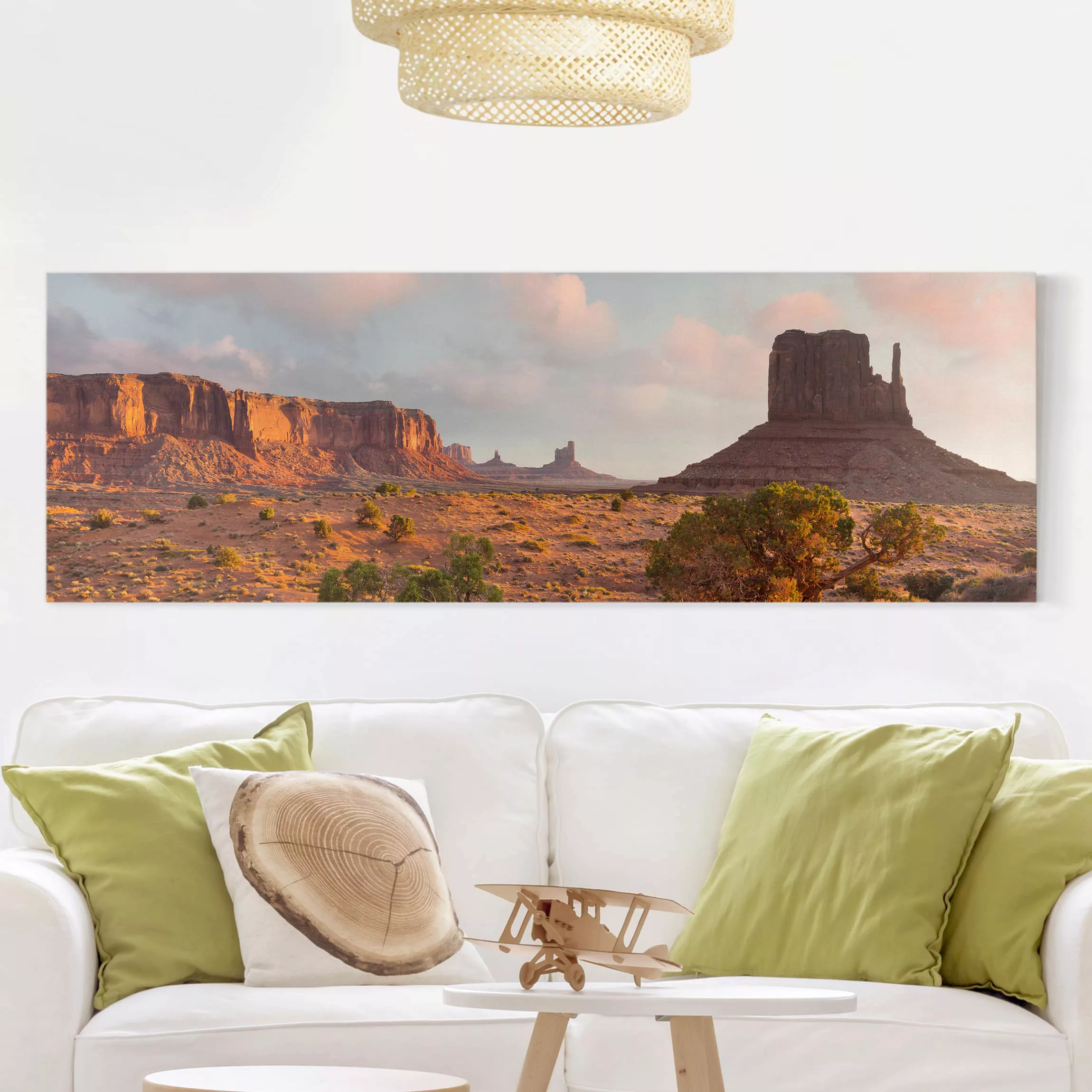 Leinwandbild Natur & Landschaft - Panorama Monument Valley Navajo Tribal Pa günstig online kaufen