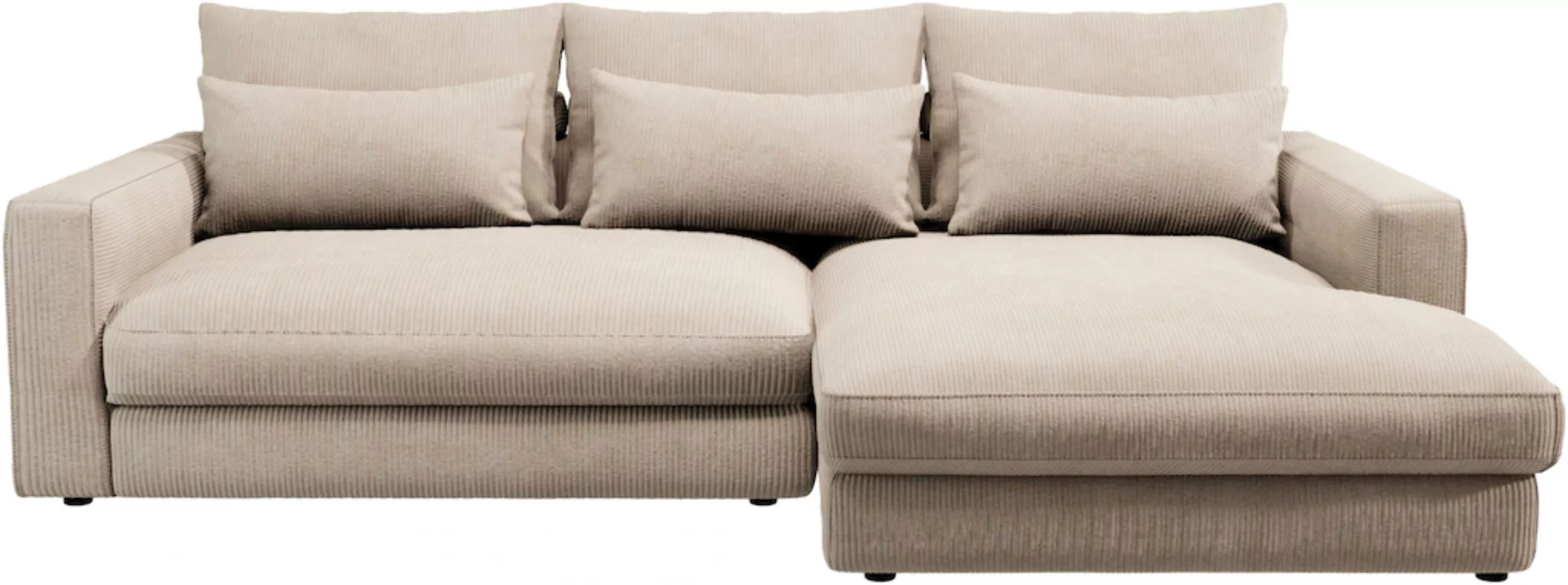 Home affaire Ecksofa »Darwin, viele Kissen, extra tiefe Sitzfläche, 271/89/ günstig online kaufen
