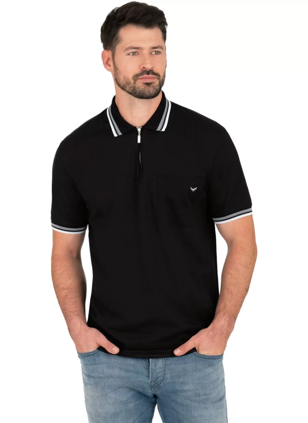 Trigema Poloshirt "TRIGEMA Poloshirt mit Reißverschluss" günstig online kaufen