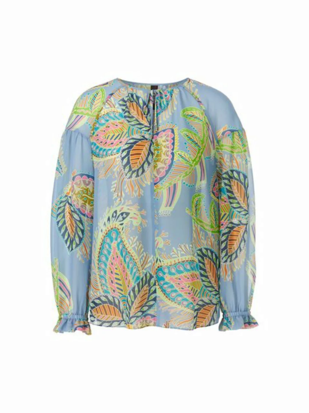 Marc Cain Crepebluse "Collection Beach House" Premium Damenmode mit Blattmo günstig online kaufen