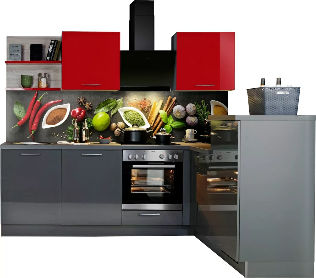 Express Küchen Winkelküche "Jena", vormontiert, mit Soft-Close-Funktion, St günstig online kaufen