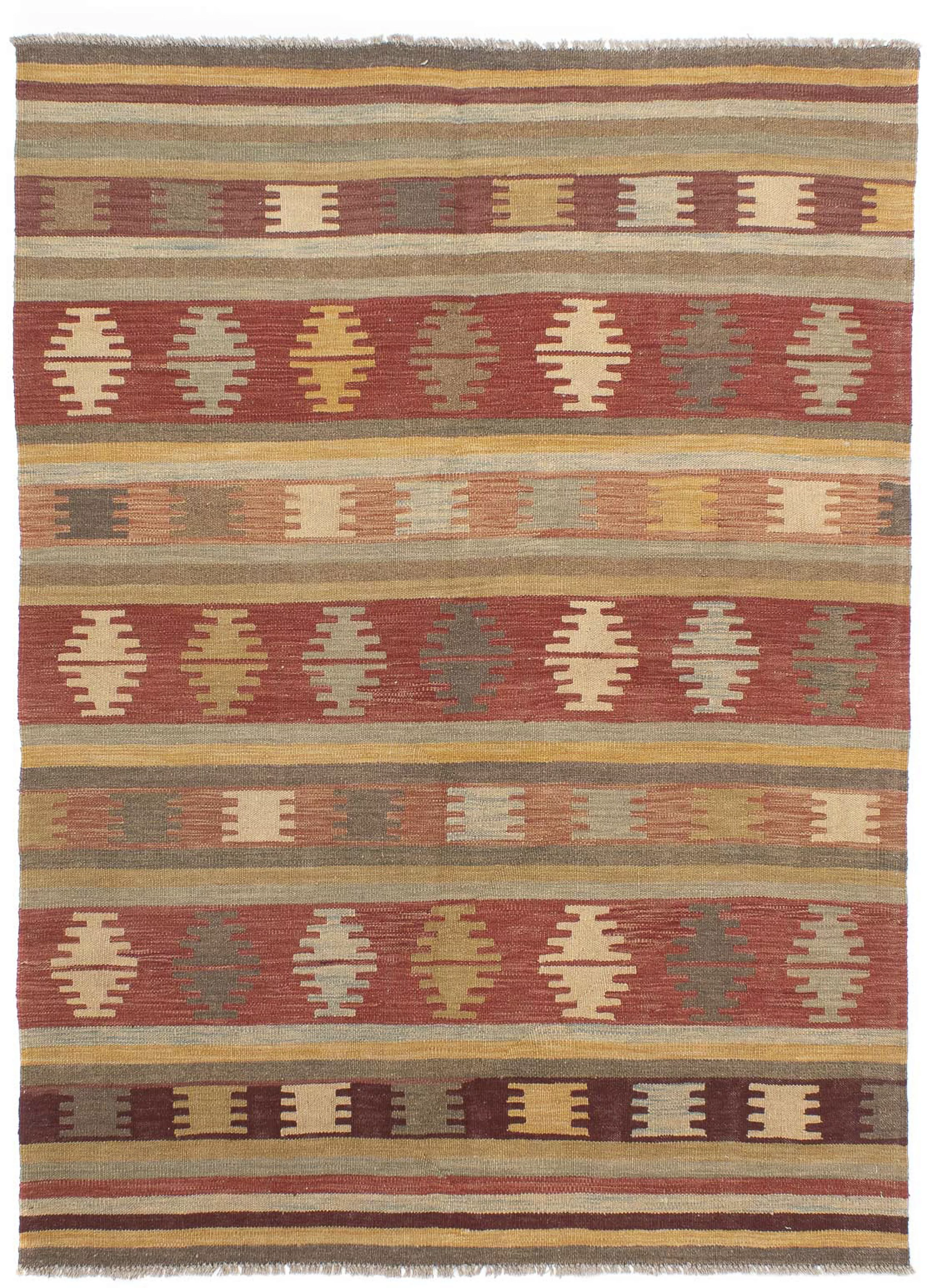 morgenland Wollteppich »Kelim - Oriental - 202 x 142 cm - mehrfarbig«, rech günstig online kaufen
