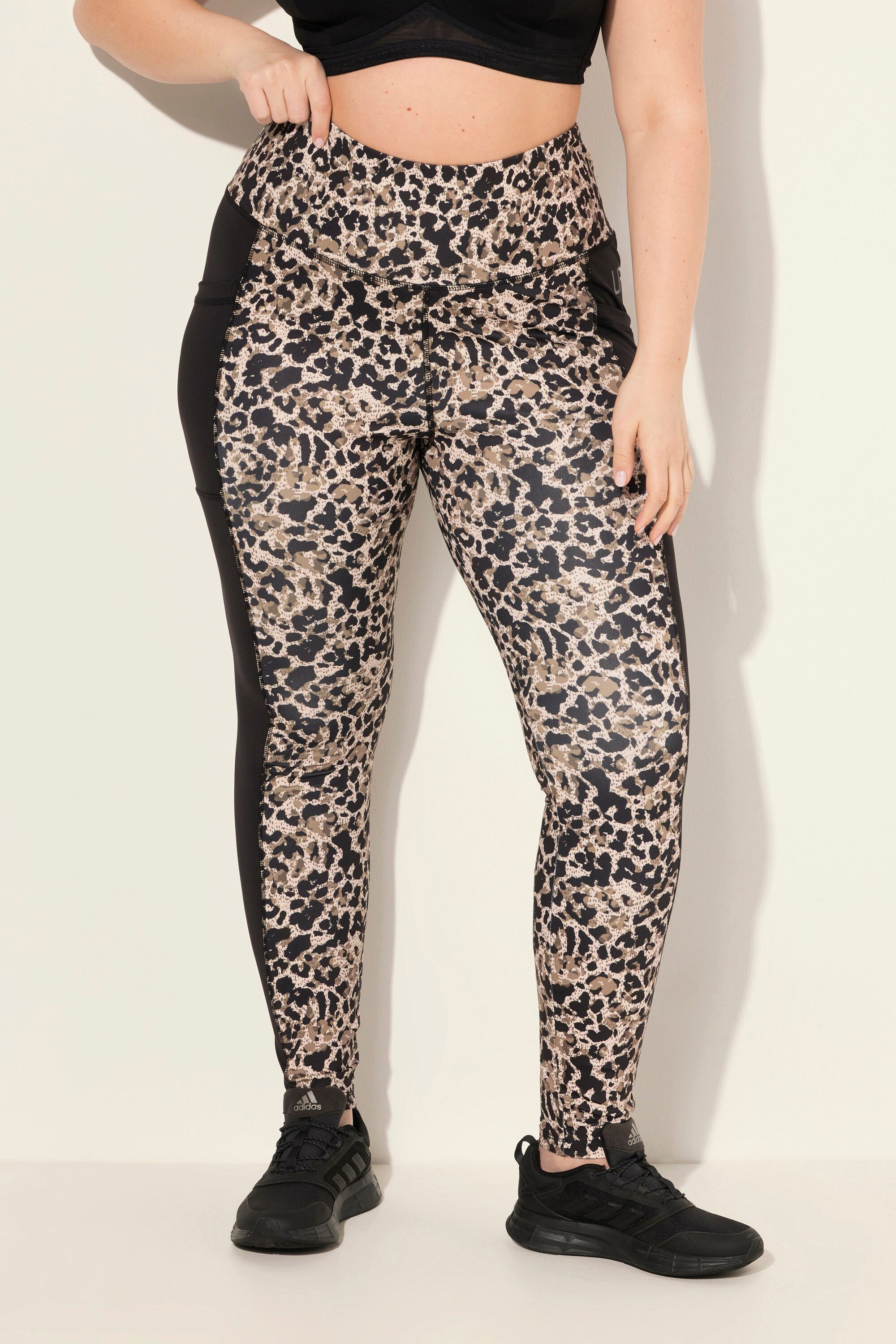 Ulla Popken Leggings Sport-Leggings Leomuster schnelltrocknend günstig online kaufen