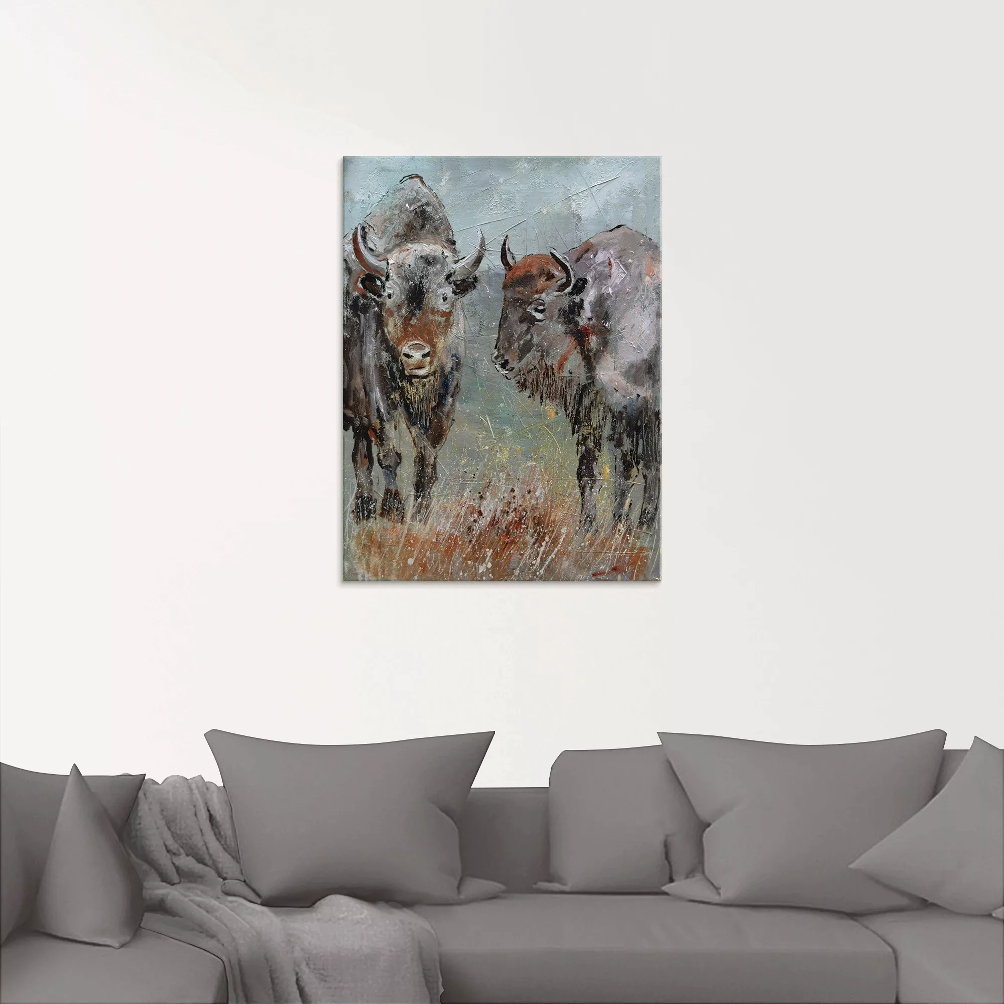 Artland Glasbild "Büffel", Wildtiere, (1 St.) günstig online kaufen