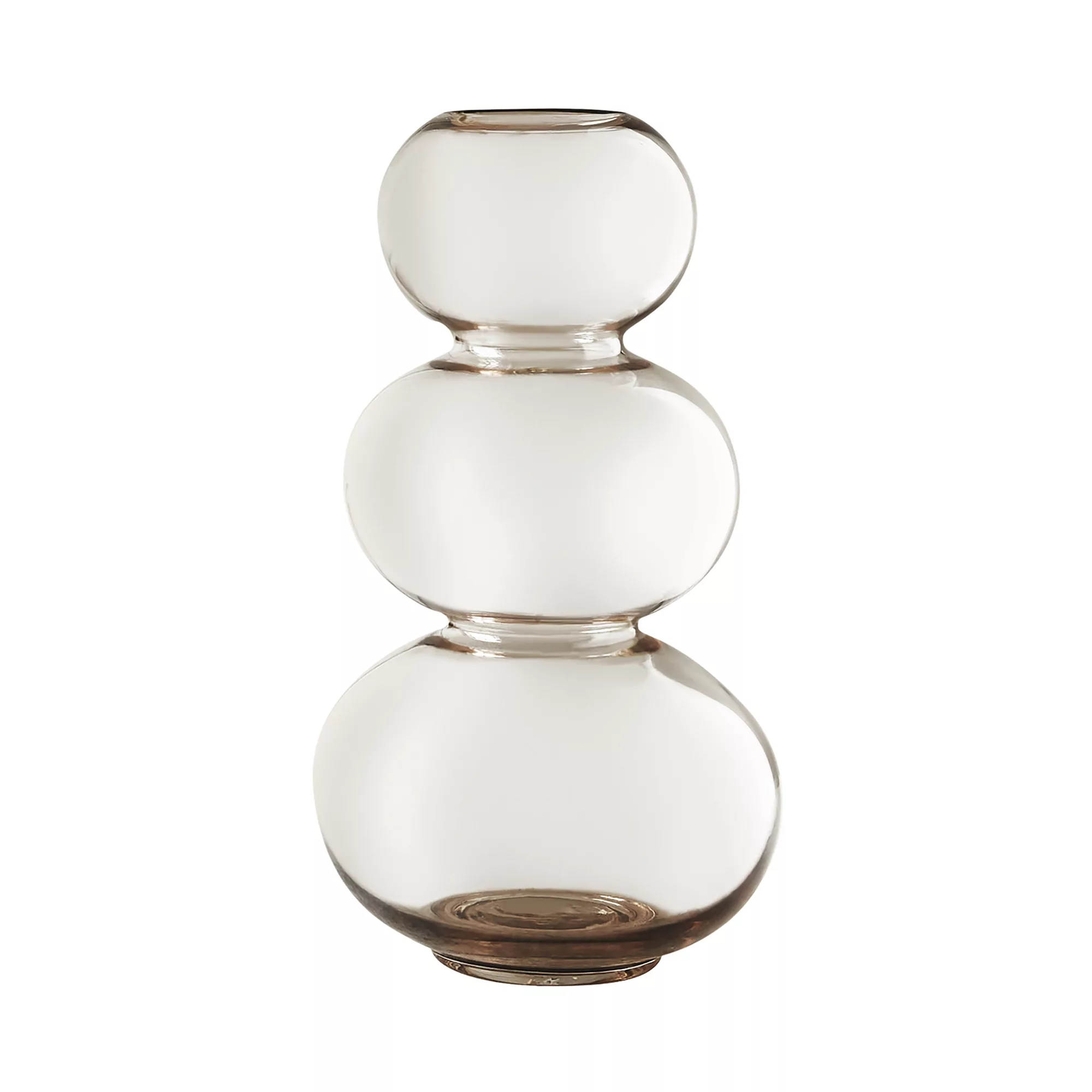 Collection - Sphere 3 Ball Vase - transparent, braun/H x Ø 33,5x18,5cm/spül günstig online kaufen