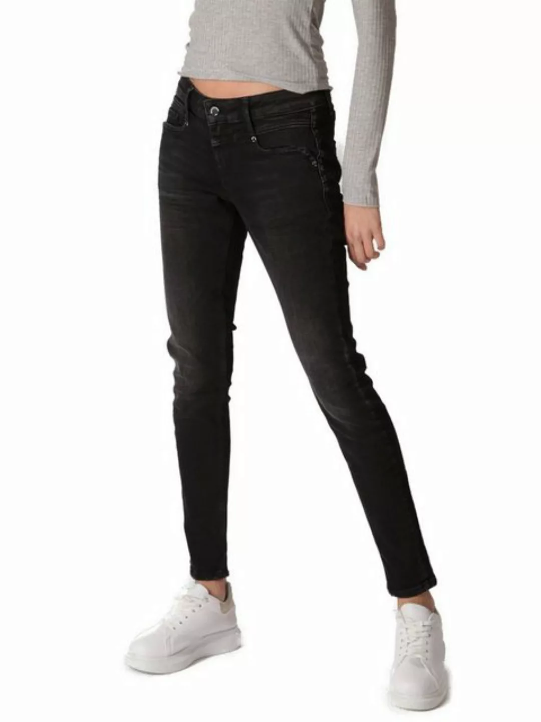 M.O.D. Damen Jeans ELLEN - Skinny Fit - Schwarz- Mallorca Black günstig online kaufen