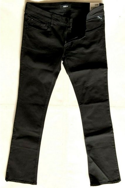 Bootcut-Jeans Replay Damen Jeans, Replay Rearmy Black Modal Power Stretch B günstig online kaufen