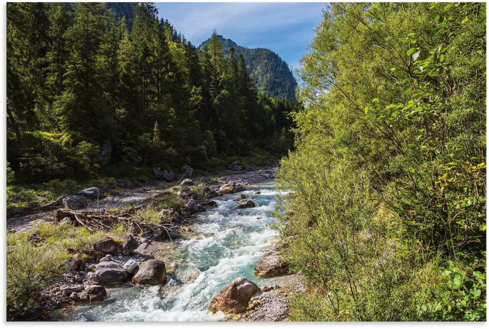 Artland Alu-Dibond-Druck "Wimbachtal Ramsau Berchtesgadener Land", Berge & günstig online kaufen