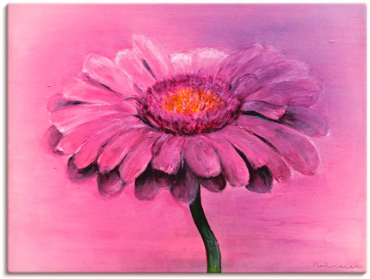 Artland Leinwandbild "Gerbera", Blumen, (1 St.), auf Keilrahmen gespannt günstig online kaufen