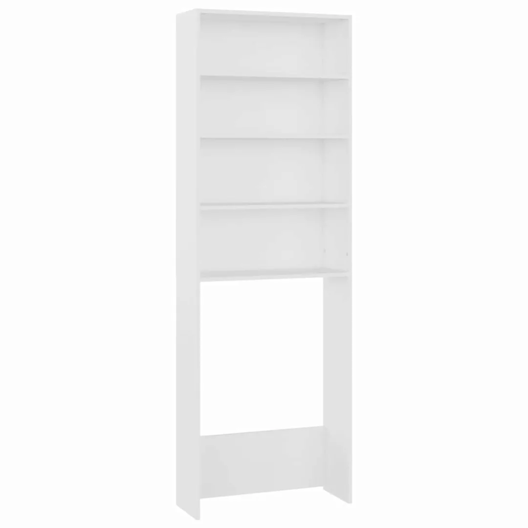 Waschmaschinenschrank Weiß 64x24x190 Cm günstig online kaufen