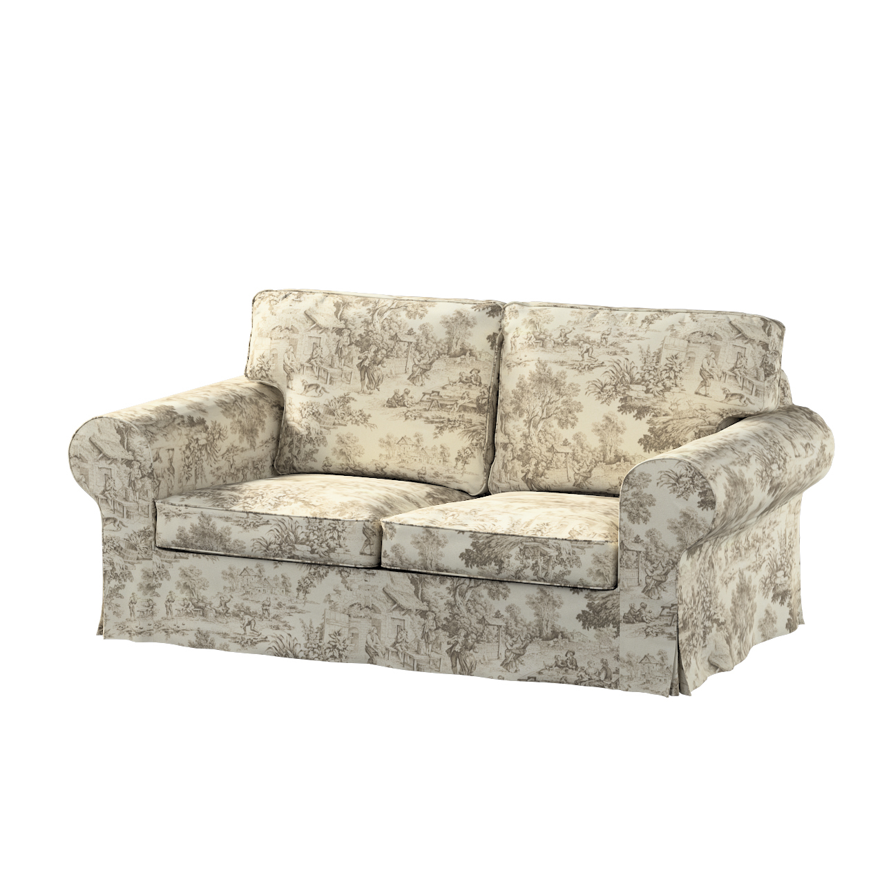 Bezug für Ektorp 2-Sitzer Sofa nicht ausklappbar, ecru-beige, Sofabezug für günstig online kaufen