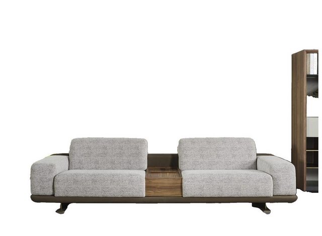 JVmoebel 4-Sitzer Viersitzer Sofa Couch 4 Sitzer Grau Stoff Modern Stoffsof günstig online kaufen