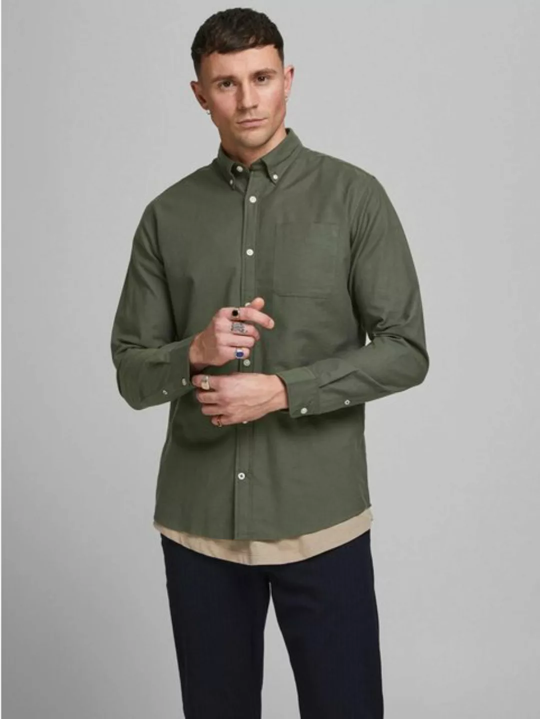 Jack & Jones Langarmhemd OXFORD SHIRT günstig online kaufen