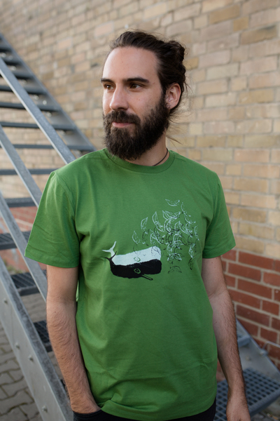 Whale Vs. Ships 3.0 Organic Men Shirt _ Green / Ilk01 günstig online kaufen