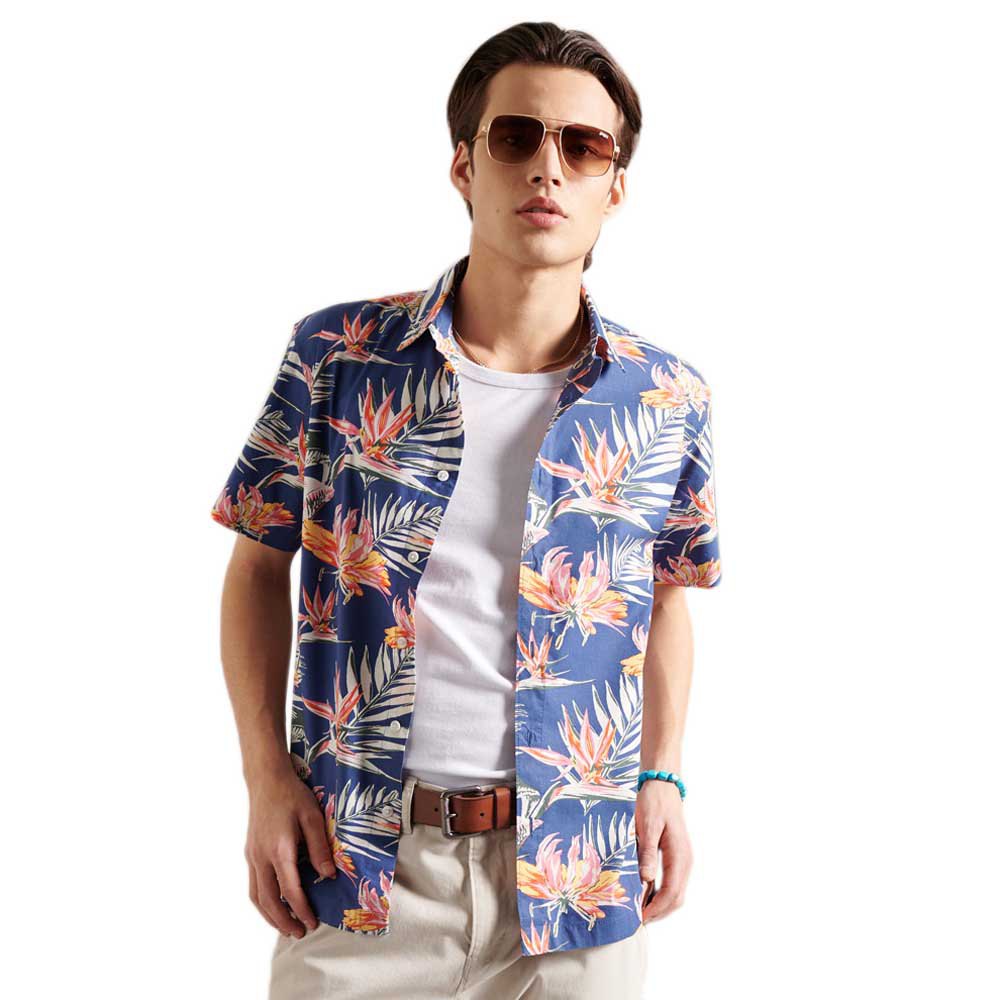 Superdry Hawaiian Kurzarm Hemd XL Navy Paradise günstig online kaufen