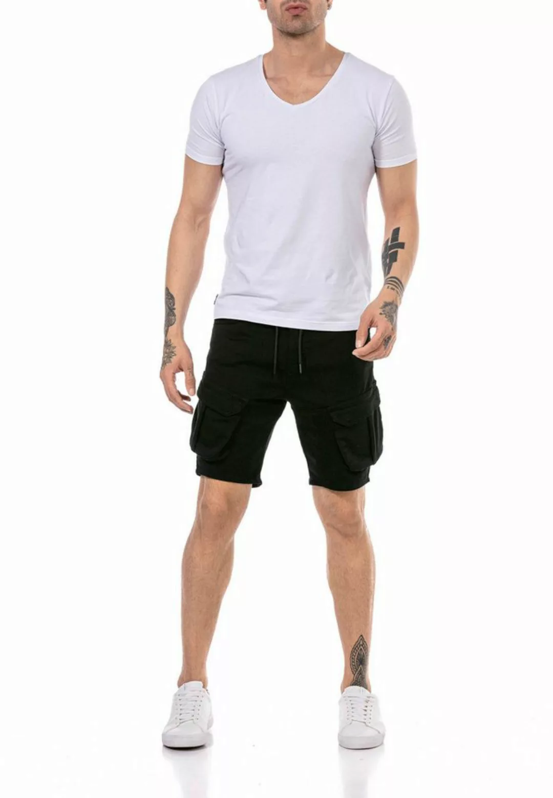 RedBridge Sweatshorts Red Bridge Herren Shorts Kurze Hose Cargo Sweat Short günstig online kaufen