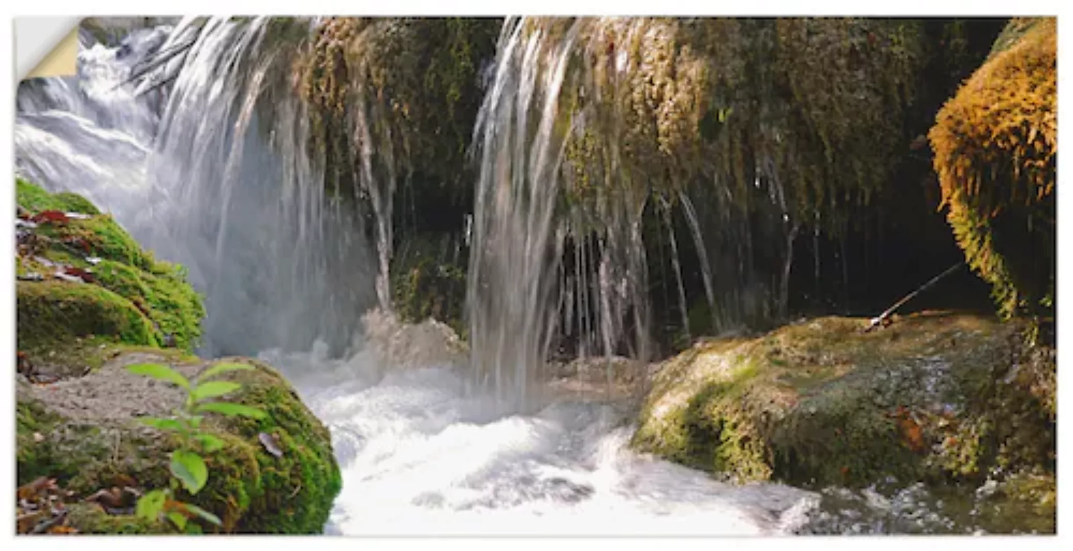 Artland Wandbild "Wasserfall", Gewässer, (1 St.), als Leinwandbild, Poster, günstig online kaufen