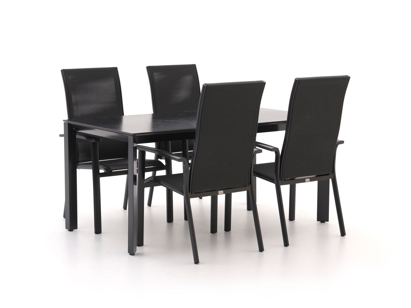 Bellagio Avio/Sestino 160 cm Gartenmöbel-Set 5-teilig stapelbar günstig online kaufen
