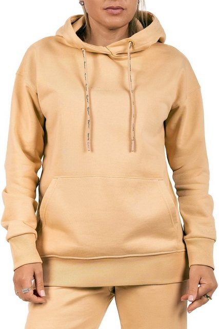 Reichstadt Kapuzenpullover Basic Oversize Damen Hoodie 23RSW038 Beige XS mi günstig online kaufen