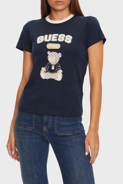 Guess T-Shirt - Slim Fit T-Shirt Damen - Kurzes T-Shirt günstig online kaufen