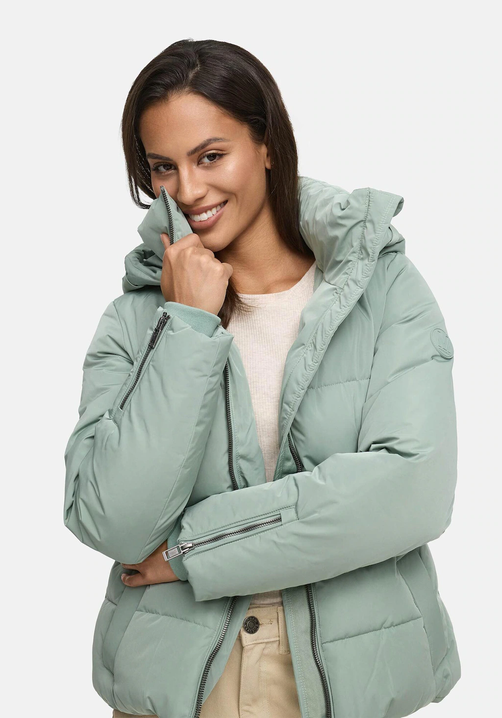 Marikoo Winterjacke "Aleynaa", Winterjacke mit Taillengürtel günstig online kaufen