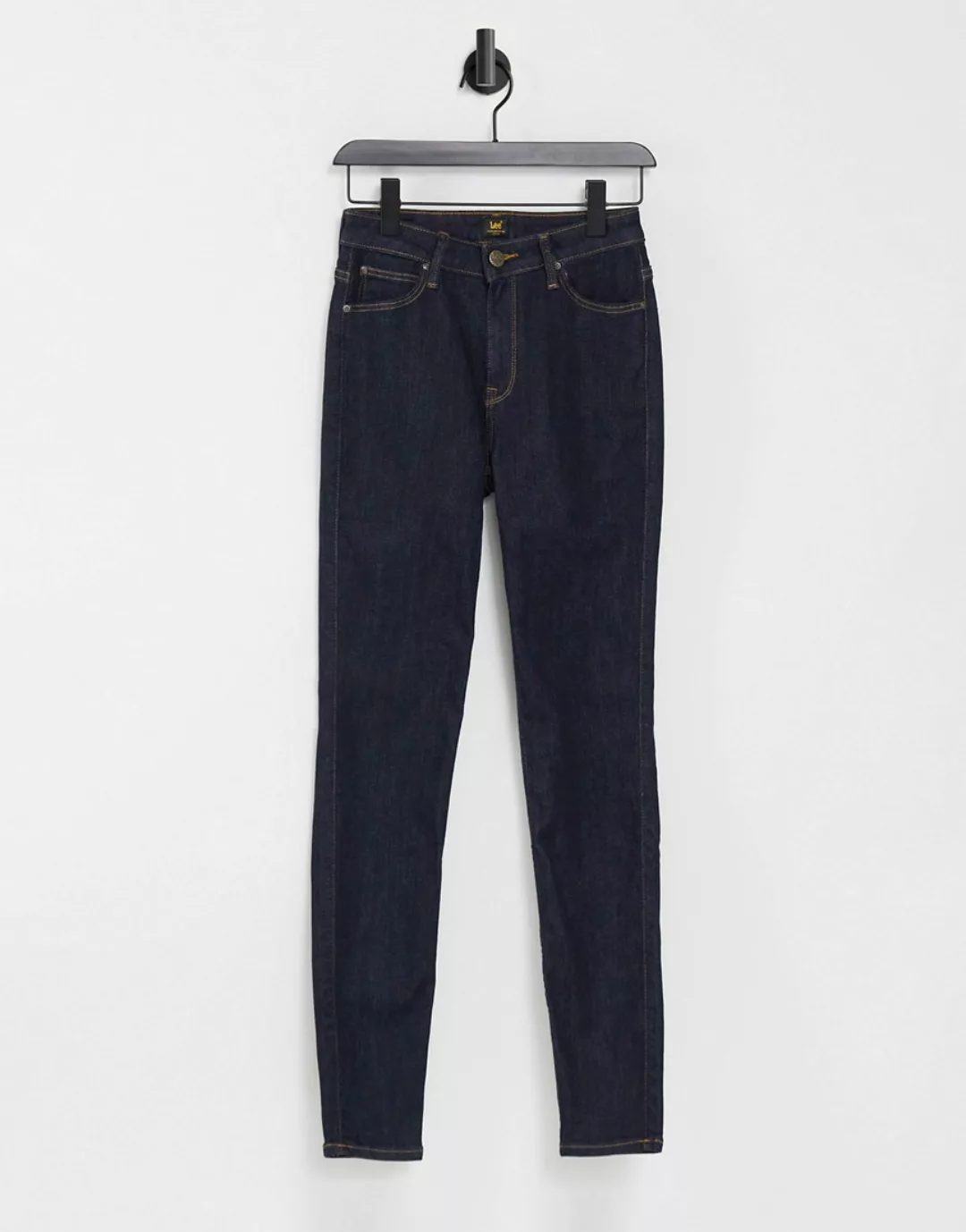 Lee Jeans – Scarlett – Jeans mit hohem Bund und dunkelblauer Waschung günstig online kaufen