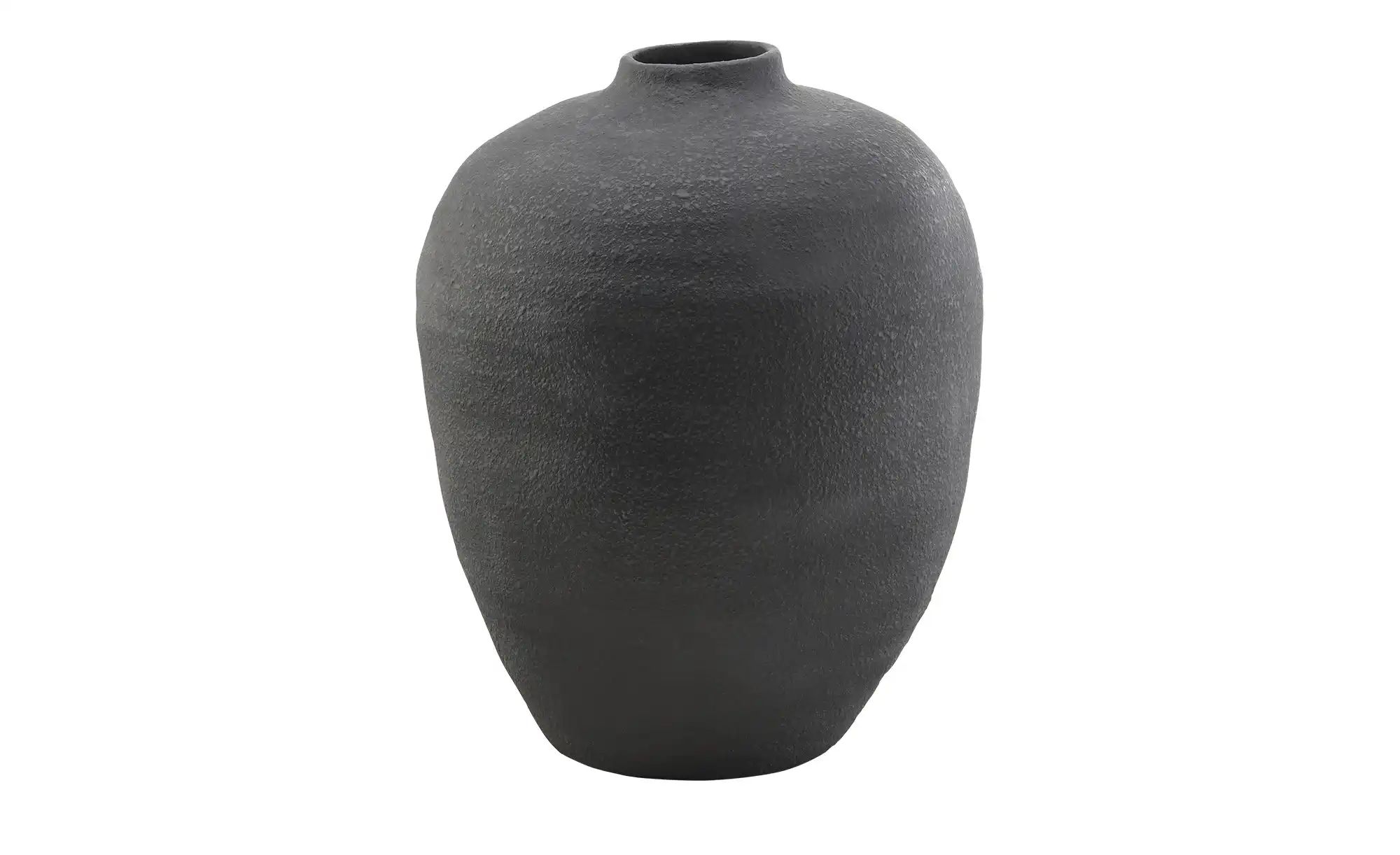 HOME STORY Vase ¦ schwarz ¦ Terracotta ¦ Maße (cm): H: 36,5  Ø: 29 Accessoi günstig online kaufen