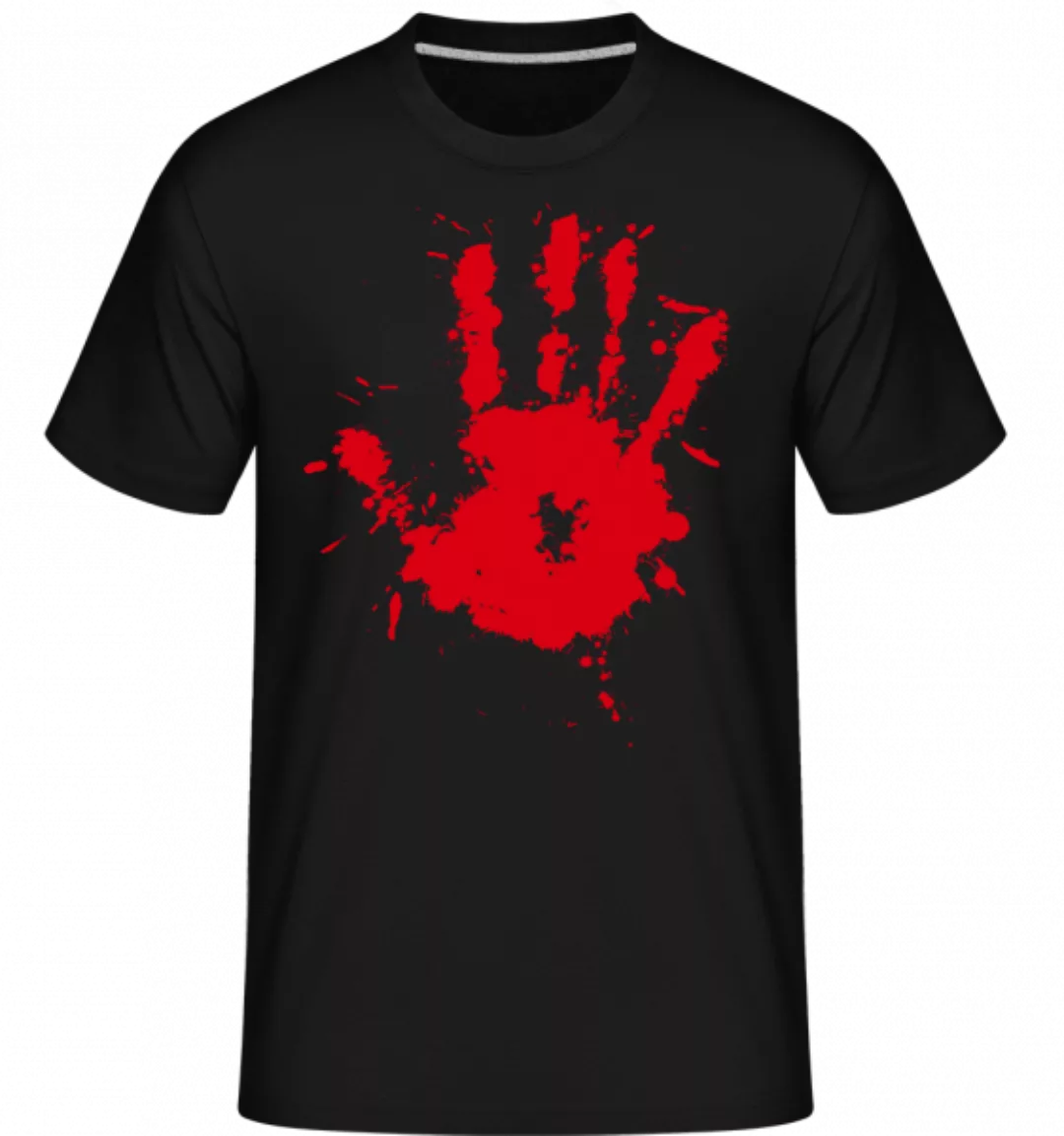 Blutiger Handabdruck · Shirtinator Männer T-Shirt günstig online kaufen