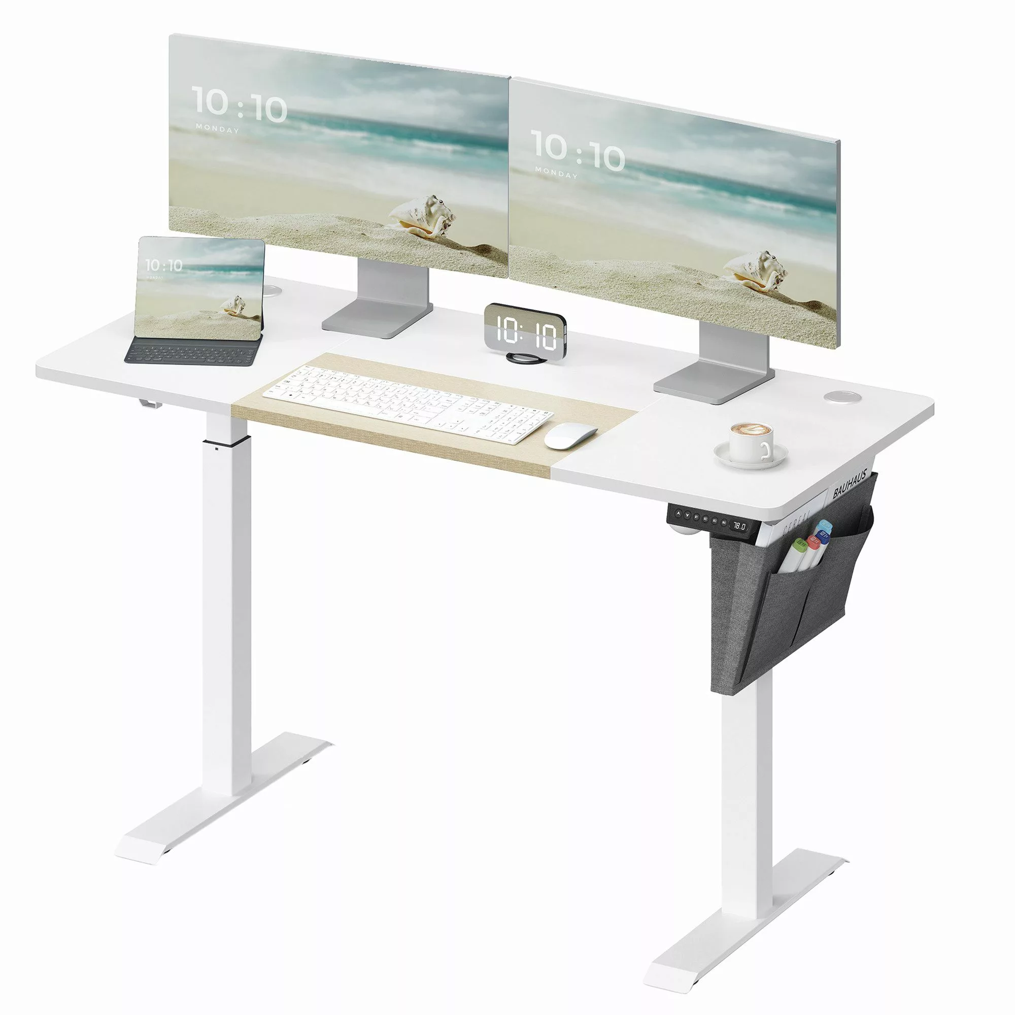SONGMICS Schreibtisch Höhenverstellbarer elektrisch, USB-A-Anschluss (mit günstig online kaufen